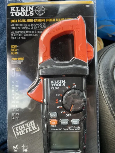 Klein Tools CL800 AC/DC True RMS Auto-Ranging Digital Clamp Meter