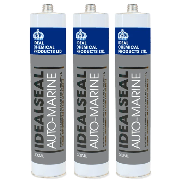 IDEALSEAL AUTOMARINE POLYURETHANE Sealant and Adhesive 300ml x 3 £18.