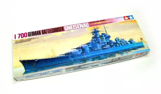 TAMIYA 77520 Military Model 1/700 War Ship German Battle Cruiser Gneisenau