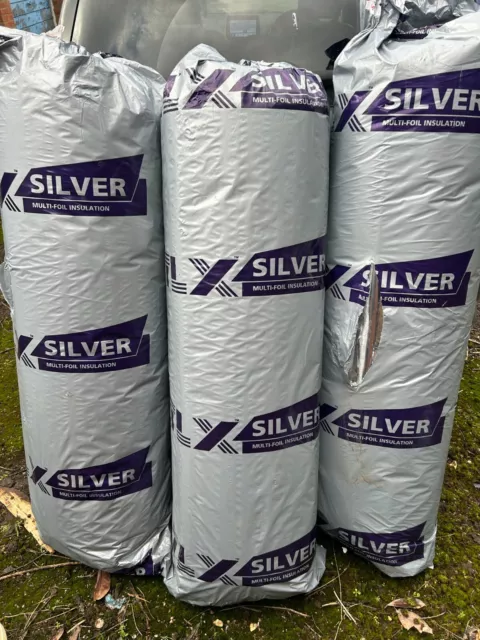TLX Silver Multi foil insulation 1.2m x 10m x 3   plus off cuts