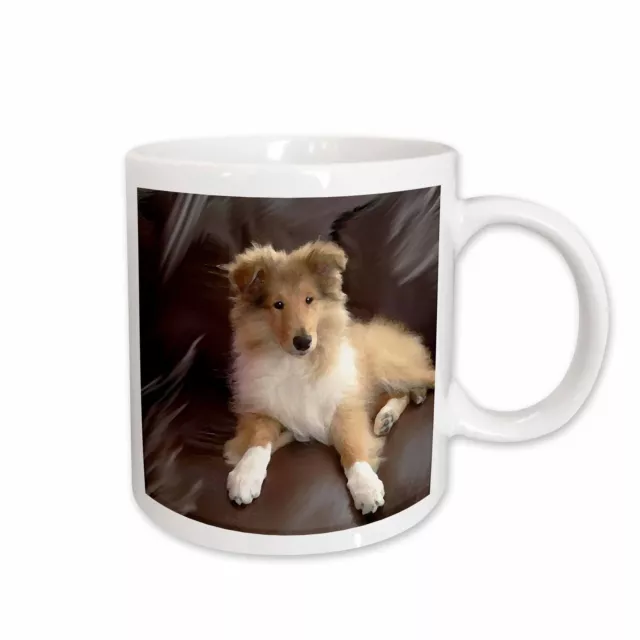 3dRose Rough Collie Puppy Mug