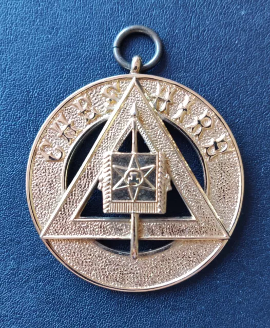 Masonic Collar Jewel CHESHIRE Past Provincial Grand Standard Bearer - Royal Arch