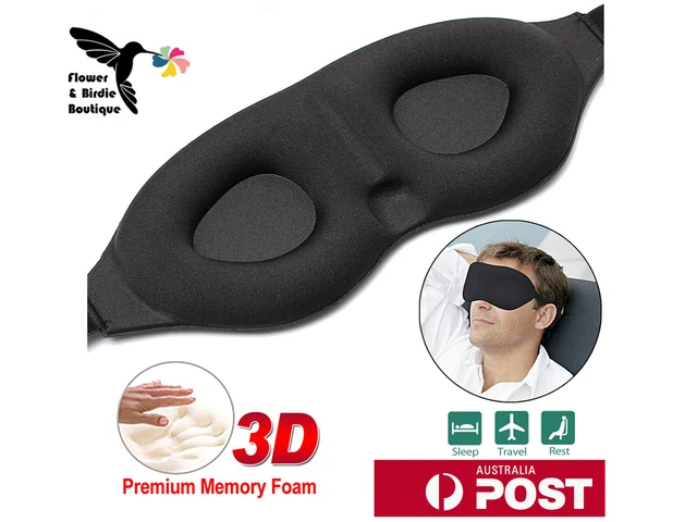 Travel Sleep Eye Mask soft 3D Memory Foam Padded Shade Cover Sleeping Blindfold