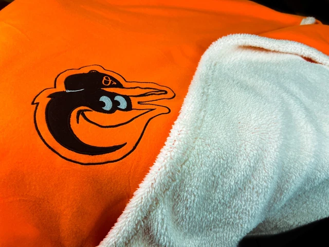 BALTIMORE ORIOLES Fleece/Sherpa Throw Blanket, Game Day Giveaway