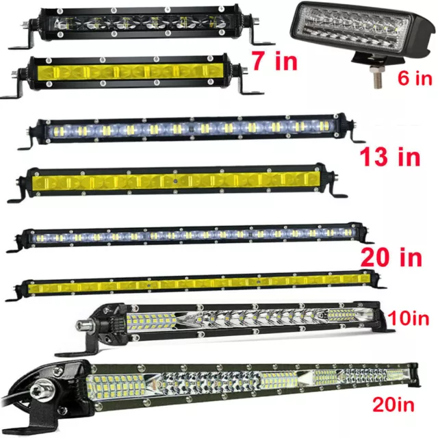 LED Lichtbalken Arbeitsscheinwerfer Offroad Auto Traktor LKW Bagger 12V 24V