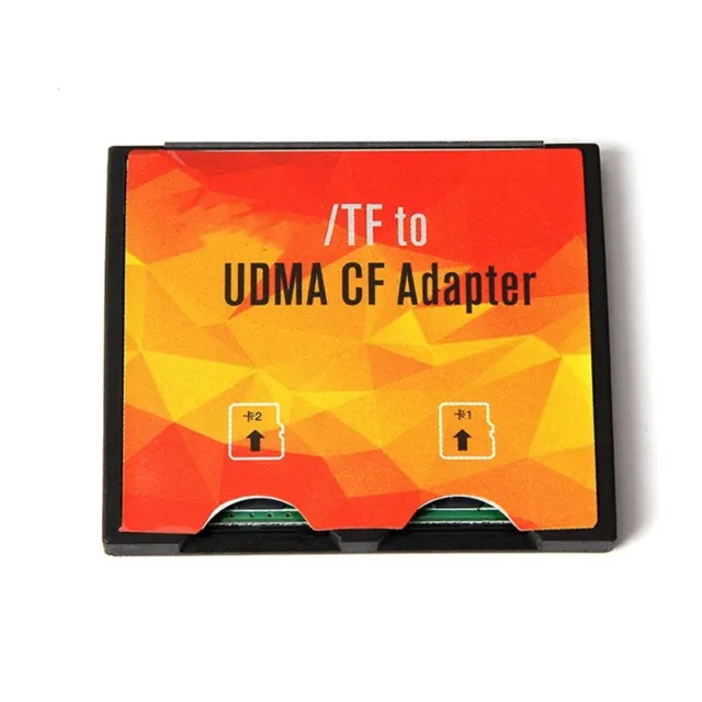 Dual TF to  Adapter for Micro- to  Compact Flash Card Holder Supports 1161