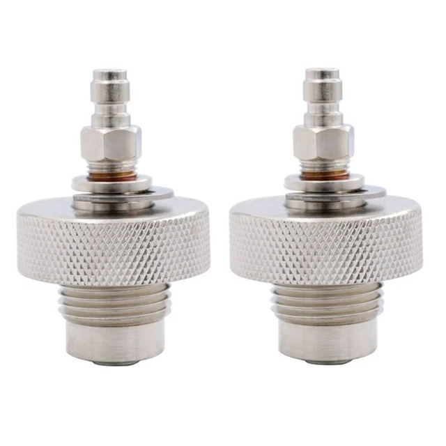 DIN Filling Adapter for Diving Air Tools, 300 Bar, Male / Female, Stainless N2E3