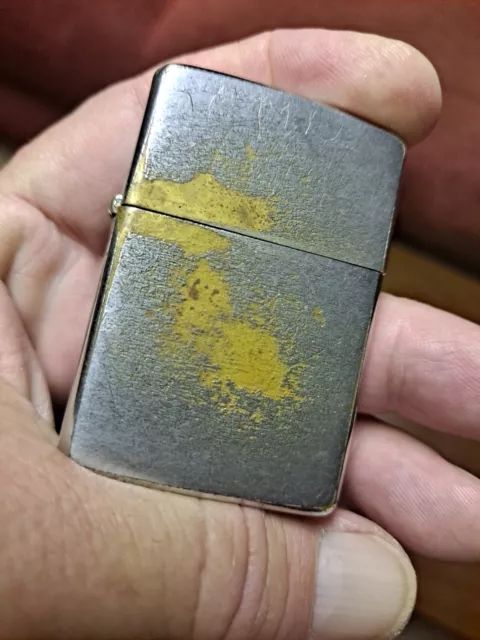 1966 Zippo Lighter Plain Old Worn Finish USED NO BOX