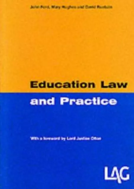 Education Law and Practice Paperback John, Ruebain, David, Hughes