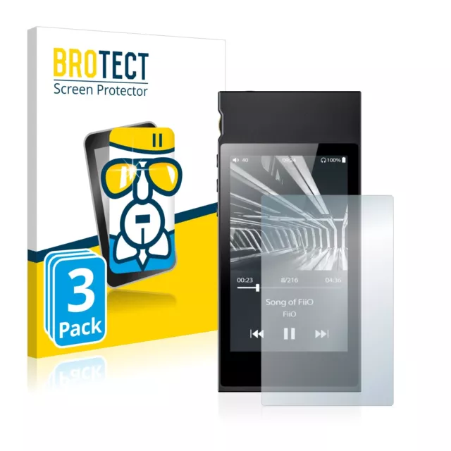 3x BROTECT Flexible Protection Ecran Verre Film Protecteur pour FiiO M7 Robuste