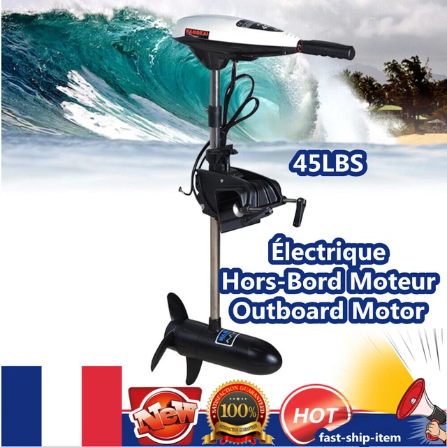 Electrique Moteur Hors-bord 45LBS 12V Outboard Motor Kayak Fishing Boat Engine