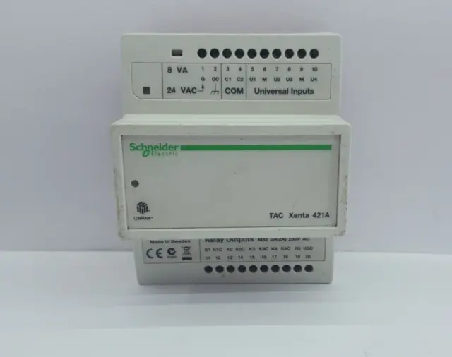 Schneider Electric Tac Xenta 421A Universal Inputs & Relay Outputs Module