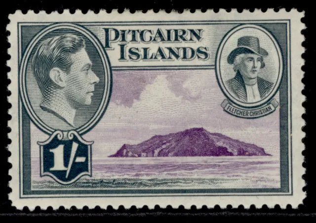 PITCAIRN ISLANDS GVI SG7, 1s violet & grey, M MINT.