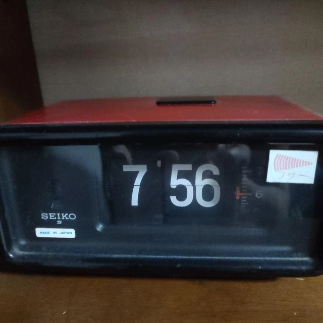 SEIKO Flip Clock DP692T DP-692 Red Tested Vintage Retro Showa