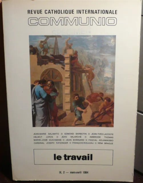 Communio, revue catholique: Le travail -