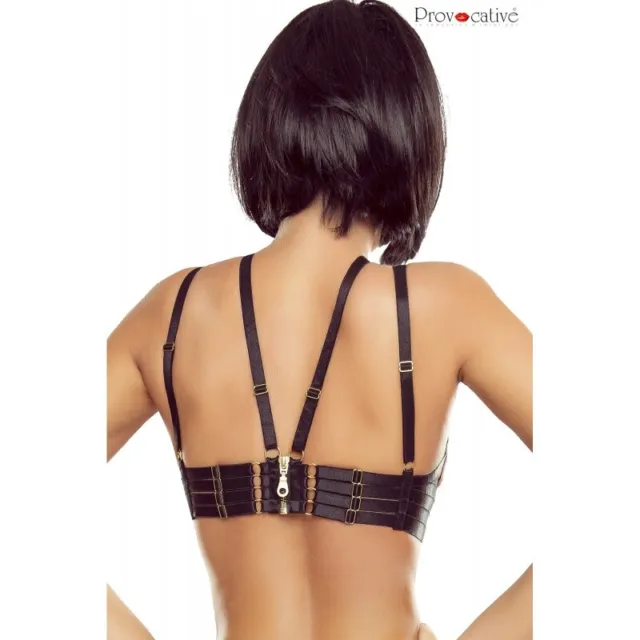 Soutien Gorge Ouvert Harnais Noir 2