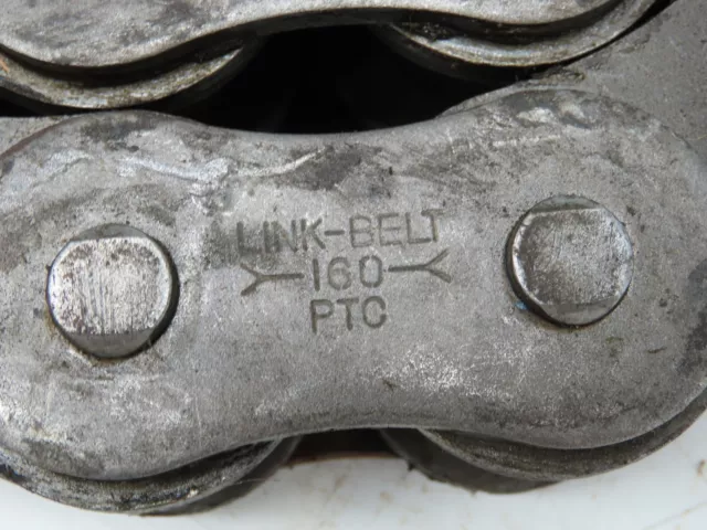 Link-Belt  #160 Single Strand Riveted Roller Chain 2" Pitch 22' Length 2