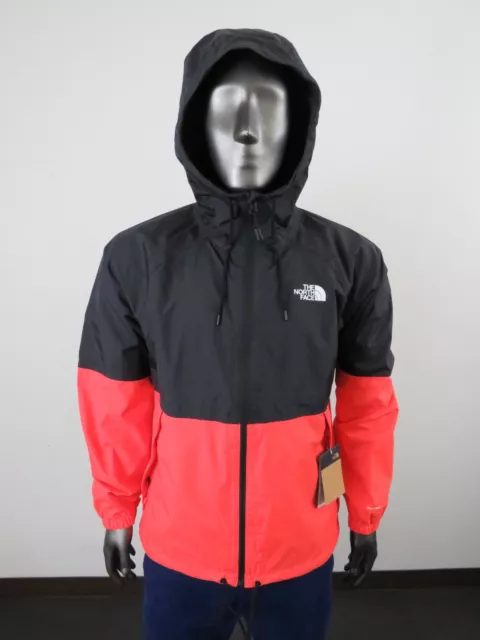 Mens The North Face Antora Dryvent Waterproof Hoodie Rain Jacket Retro Orange