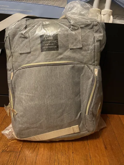 Land Traveling Share Diaper Bag Backpack gray