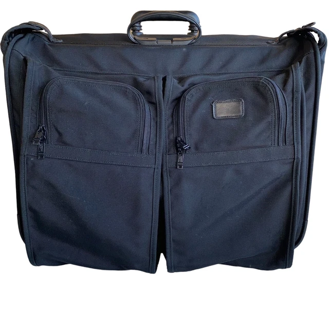 TUMI Black Ballistic Nylon  Wheeled Rolling Garment Bag Luggage Suitcase Carryon
