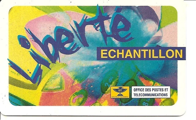 PRÉPAYÉES NOUVELLECALÉDONIE LIBERTÉ échantillon Fin validité 31/12