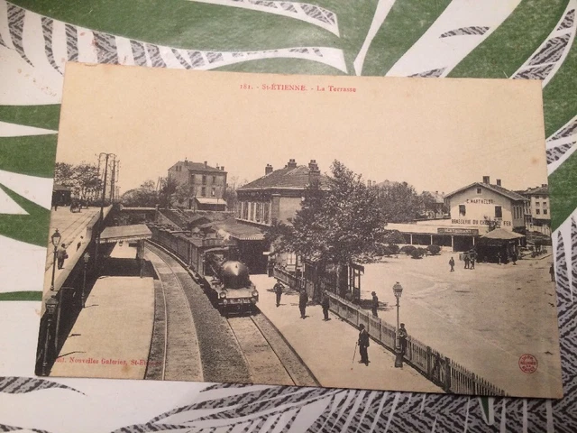 Carte Animée Vintage ORTF - Relief Pop-up Rébus Petit Train - Interlude Brunot TV