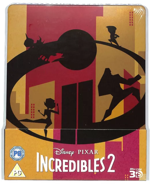 EBOND Incredibles 2 - UK edition STEELBOOK - BLU-RAY 3D + BLURAY D819643