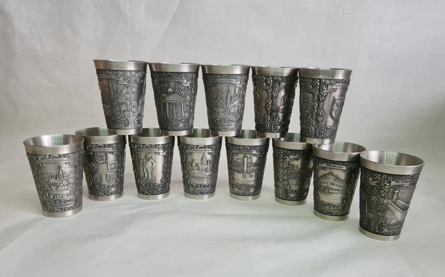 Messingbecher 400 Ml – Vintage Design Mit Glatter Oberfläche, Lebensmittelecht Lackiert