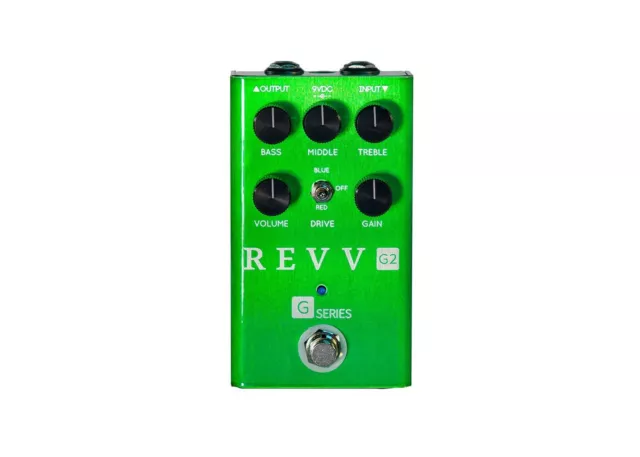 Revv G2 Preamp/Overdrive/Distortion Pedal Green