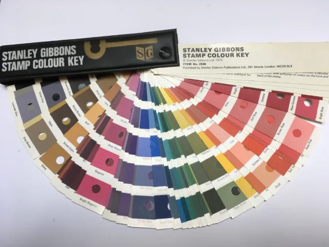 STANLEY GIBBONS SG COLOUR KEY, 1973 EDITION, GOOD CONDITION, ITEM No. 2530