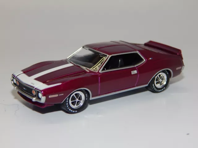 '71 1971 AMC Javelin AMX Maroon & White Factory Stock 1/64 Ltd Ed Diorama VHTF