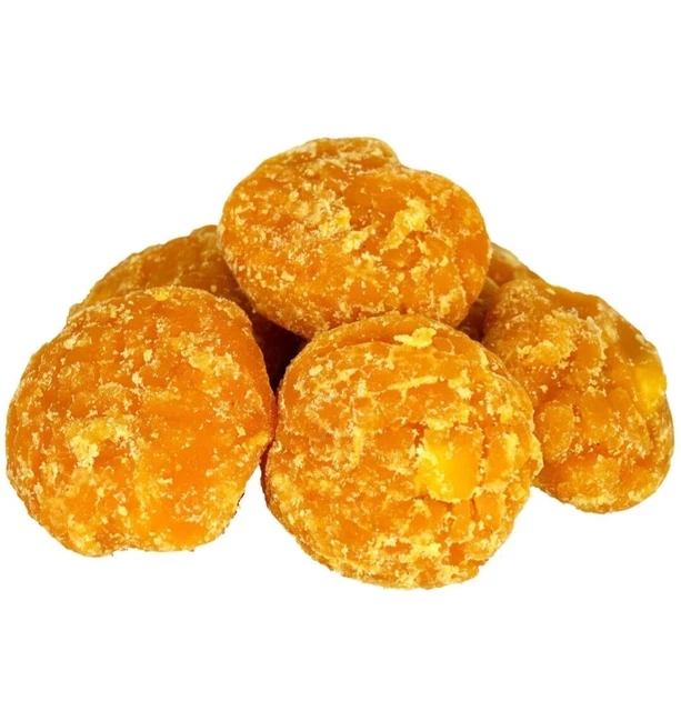 Indiano Canna Zucchero Dolce Fatto a Mano Jaggery Palline Chimico Gratis 100%