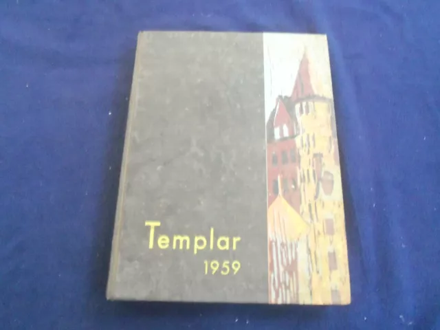 1959 Templar Temple University Yearbook - Philadelphia, Pennsylvania - Yb 2808