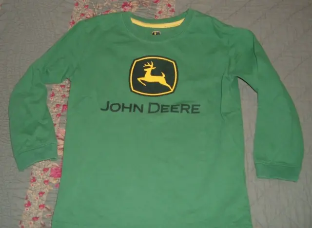 John Deere Classic Logo Youth Size 5 Long Sleeve Shirt