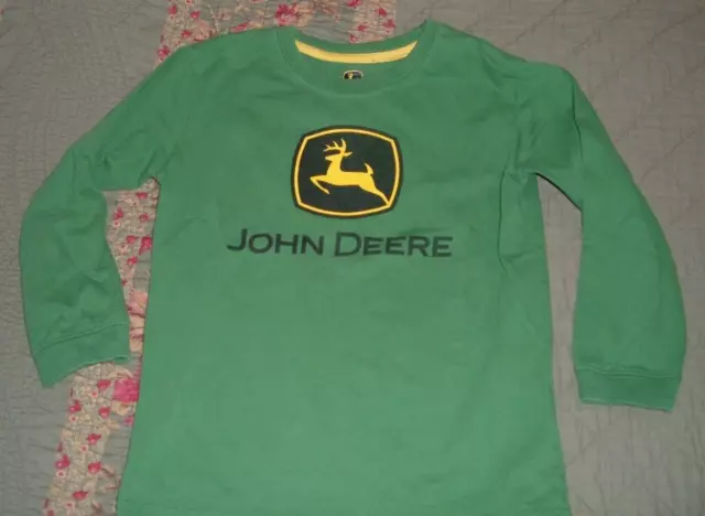 John Deere Classic Logo Youth Size 5 Long Sleeve Shirt