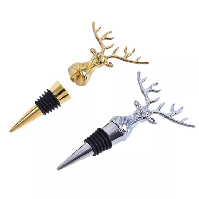 Deer Stag Head Wine Beer Stoppers Wine Pourer Wine Aerators Stainless Steel