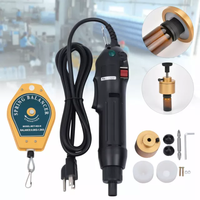 Manual Electric Bottle Capping Machine Handheld Screw Cap Capper Sealing Tool US