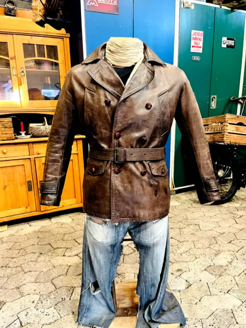 seltene orig. BELSTAFF AVIATOR Piloten-Lederjacke M Kutscherjacke Bobber Cruiser