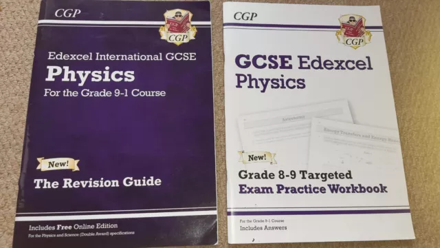 CGP Edexcel IGCSE Physics 9-1 Revision Book and Higher Level Workbook