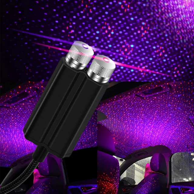 USB Autodach Innen Atmosphäre Sternenhimmel Lampe LED Projektor Stern  Nachtlicht