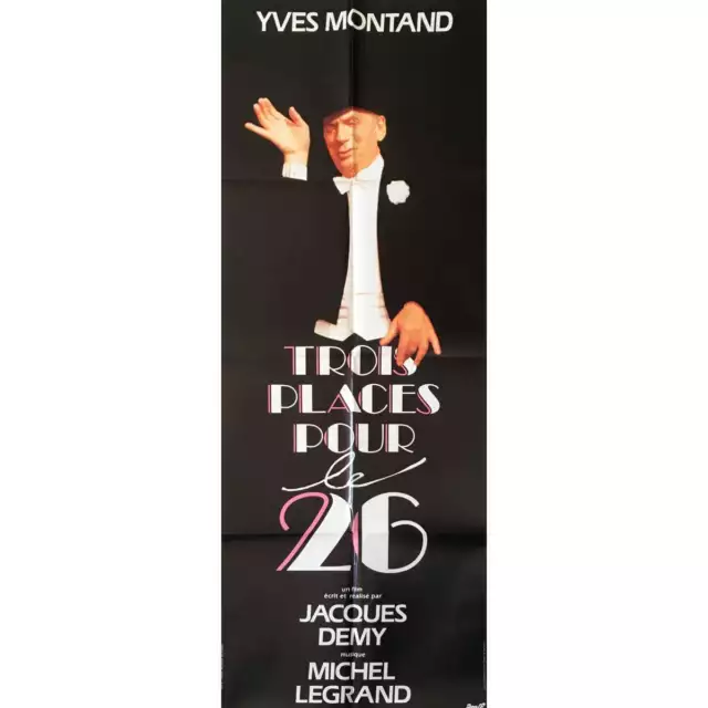 3 PLACES POUR LE 26 Affiche de film Style B - 60x160 cm. - 1988 - Yves Montand,