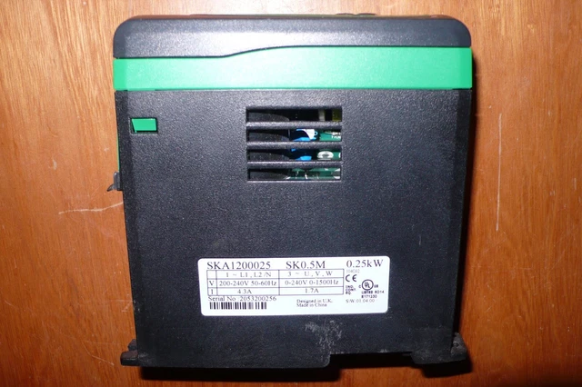 LEROY SOMER SKA1200025 220V/TRIPHASE 0.25kW FREQUENCY VARIABLE SPEED ...
