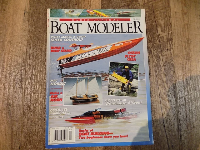 VINTAGE RADIO CONTROL Boat Model magazine Fall 1990 Dumas, MRP, Prather ...