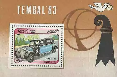 Timbre Voitures Laos BF74 ** lot 16141