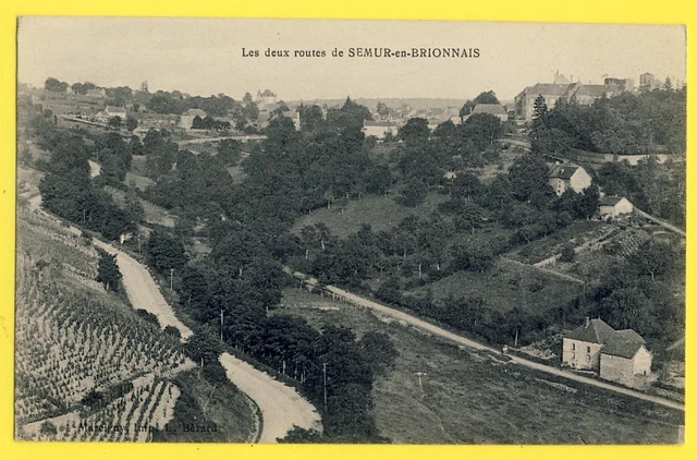 cpa Burgundy 71 - The two roads of SEMUR in BRIONNAIS near MARCIGNY