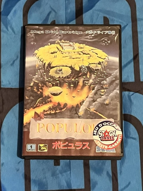 Populous - Version Japonaise Sega Megadrive - Sans Notice (état Correct)