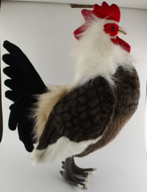 NWT LifeSize 18” Rooster Bantam Hansa Chicken Realistic Stuffed Animal Plush Toy