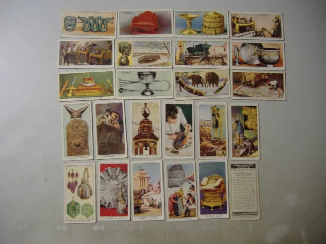 Churchman cigarette cards Treasure Trove 24/50 variable condition