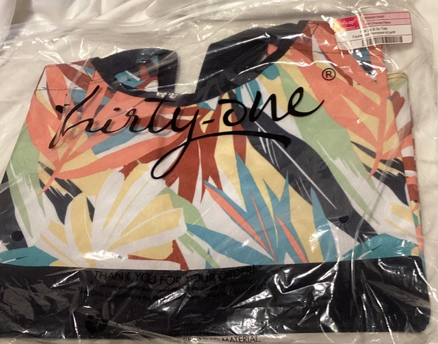 Thirty-One 31 Gifts Pick Up and Go Tote AM13 Painted Palms 15"x 9.5"x13" Thirty-One 31 Gifts Pick Up and Go Tote AM13 Painted Palms 15"x 9.5"x13"