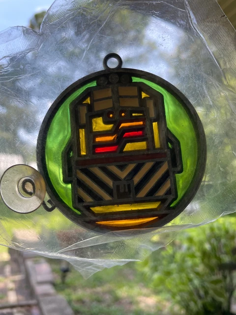Vintage Seaboard System Railroad 1980s Glass Suncatcher Unopened Train Ornament